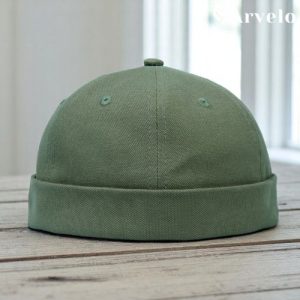 Docker Cap (Olive Color)– Canvas Fabrics Urban Minimalist Style